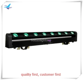 

4pcs light+flight case LED strip beam light 8x10w rgbw 4 in 1 bar led beam moving head rgbw