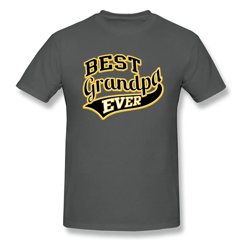 Best Grandpa Ever Cotton Fabric Europe Tops Shirts 2018 Fashion Short Sleeve Men Top T-shirts cosie Fall T Shirt O Neck Best Grandpa Ever carbon