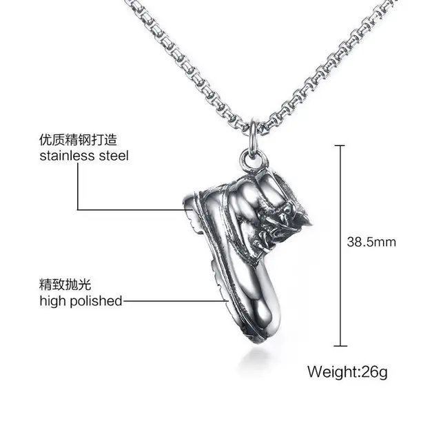 Фото мужское ожерелье в стиле панк из нержавеющей стали серебряного цена