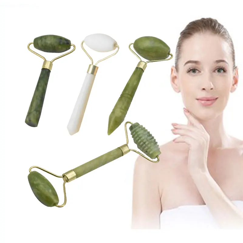 

Facial Slimming Massage Roller Double Heads Jade Stone Face Lift Hands Body Skin Relaxation Slimming Beauty Health Care massage