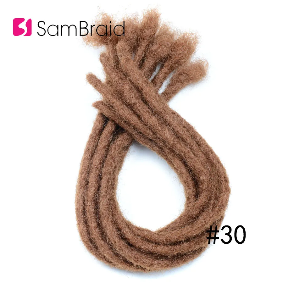 Sambraid ручная работа дреды волосы для наращивания 20 дюймов вязанные крючком