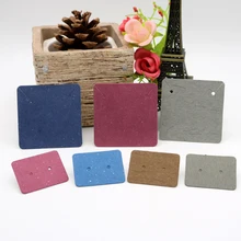 Разноцветные бирки для упаковки ювелирных изделий разных размеров, 100 шт./лот, пустые бумажные серьги, ожерелье, браслет, подвеска, открытки, этикетки