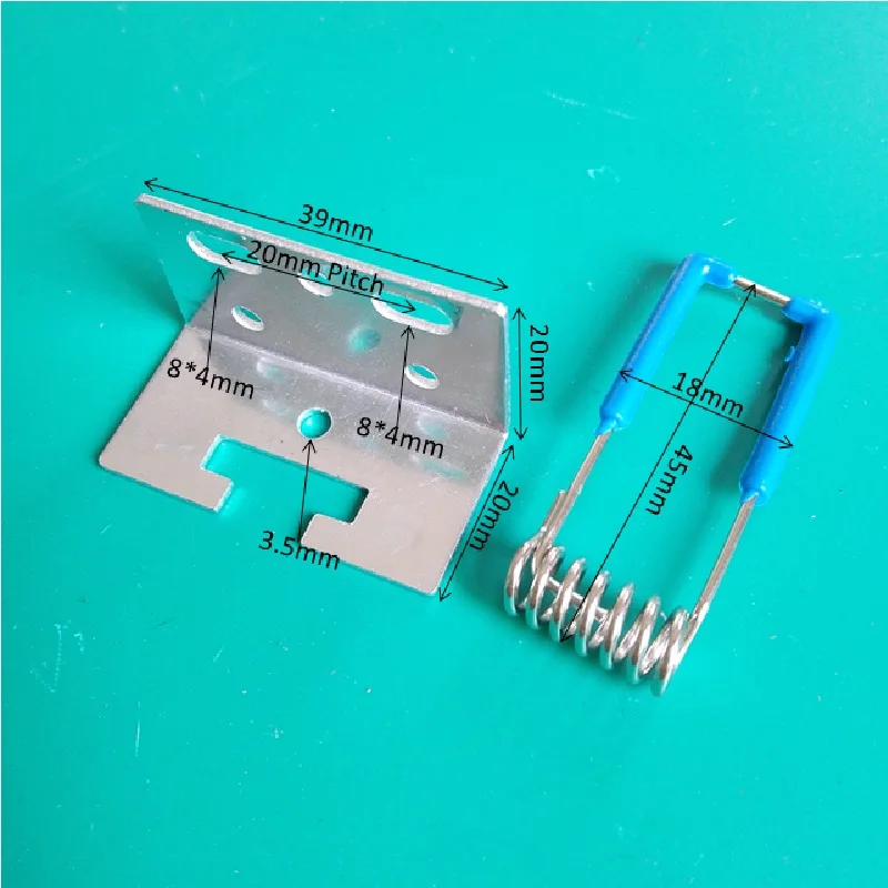 10 шт./лот светодиодные панели крепления пружинного хомут потолочного светильника фиксация пружинных зажимов с металлическим кронштейном 39 мм для встраиваемых огней