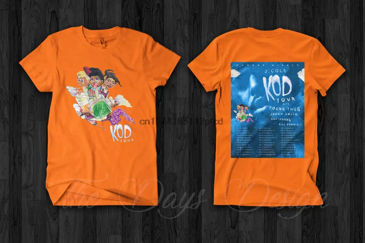 J Cole Kod Tour Merch 2018 T Shirt Dreamville Coleworld Young Thug Jaden Smith 1 T Shirts Aliexpress