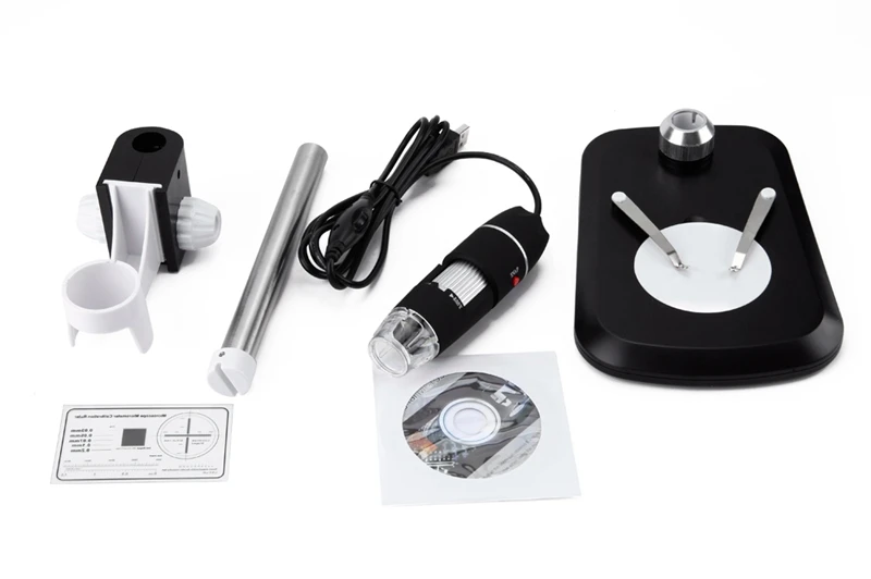 

800X HD Digital USB Microscope 2.0 MP CMOS Electron Microscopes With 8*LEDs Adjustable Science Dermatology Optical Magnifier