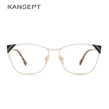 Металлические женские оправы Прозрачные ретро-стиль близорукие очки Оптические женские оправы#3749