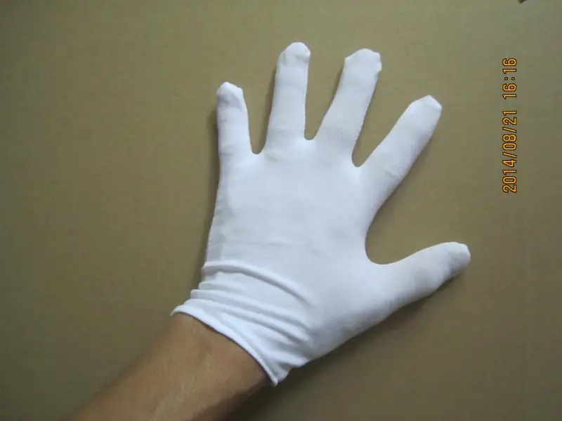 1 пара, полезные белые хлопковые перчатки для работы по дому/церемонии/пота, безопасные рабочие перчатки