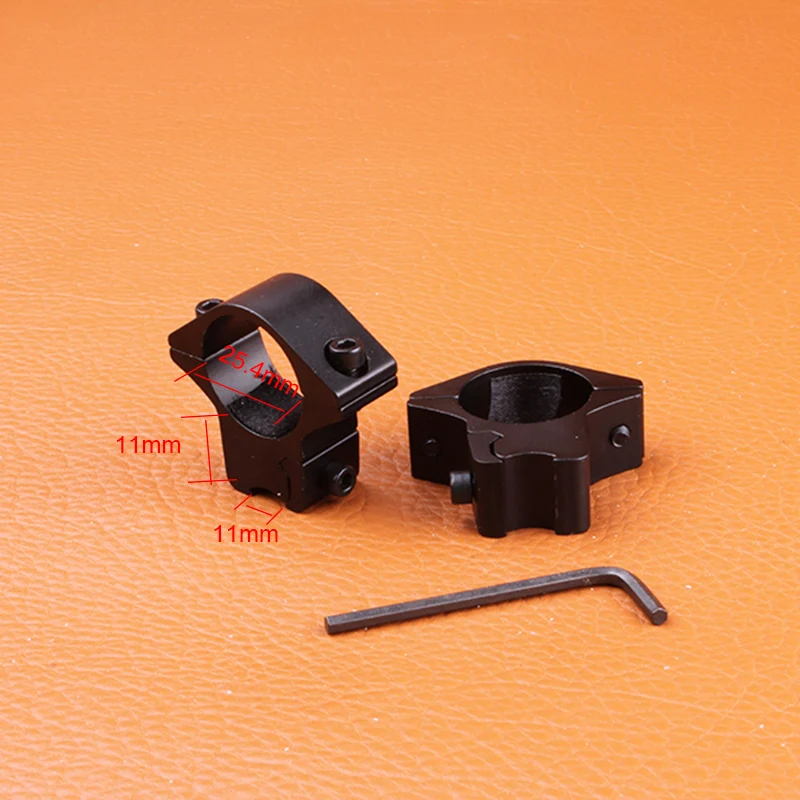 Hunting Gun Accessories 25 4mm 1 2PCs Low Narrow Profile Picatinny Weaver Rings Hunting Riflescope 11mm