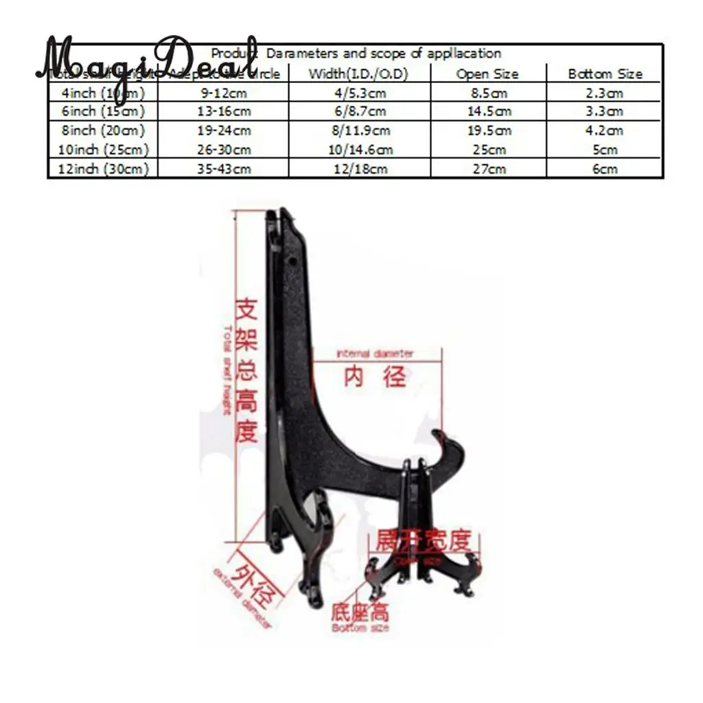5 шт. 4 ''-12'' Дисплей Стенд Черный мольберты демонстрационная тарелка фото держатель вертикальные стенды фоторамки кулинарные книги декоративные таблички