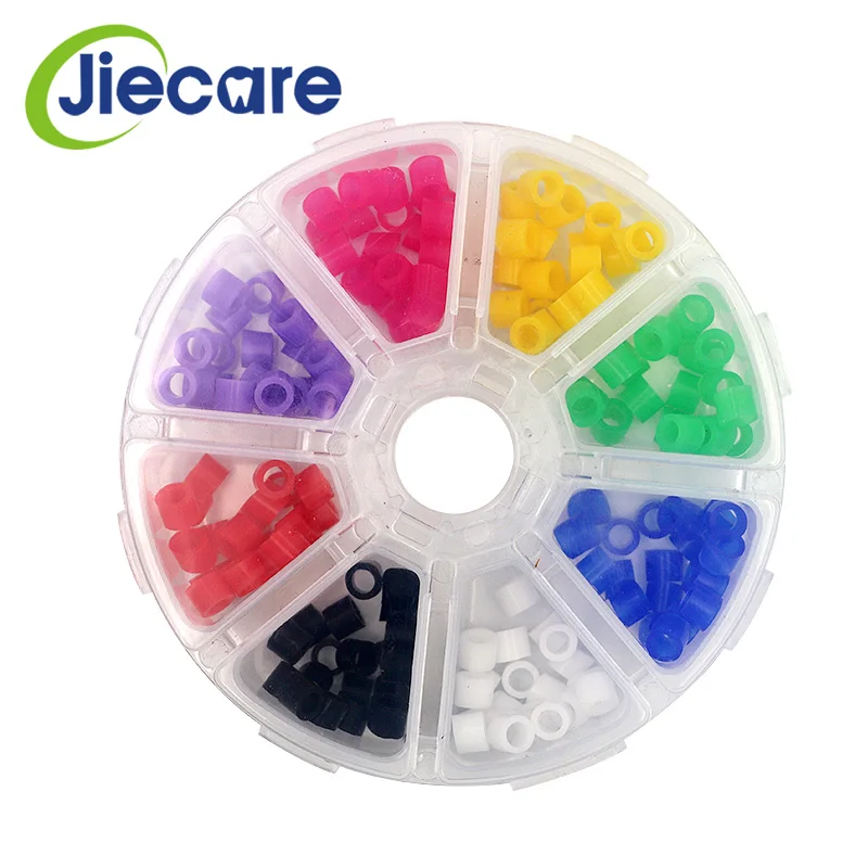 

160PCS/Box Dental Colorful Code Rings Silicone Universal Circle Autoclavable Disinfection Orthodontic Dentist Lab Tool