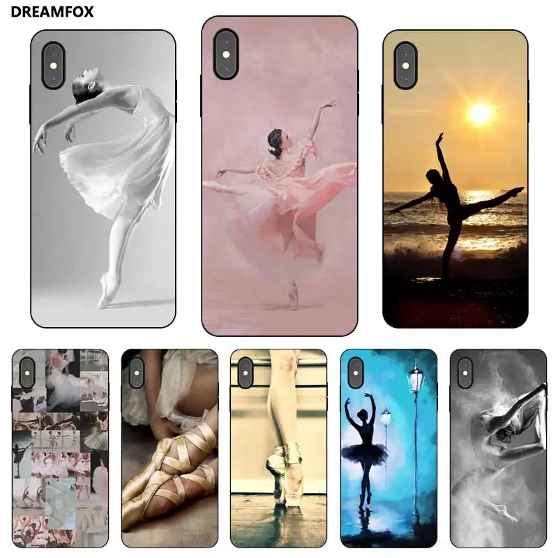 P010 Ballet Black Silicone Case Cover For Apple iPhone 11 Pro XR XS Max X 8 7 6 6S Plus 5 5S SE |