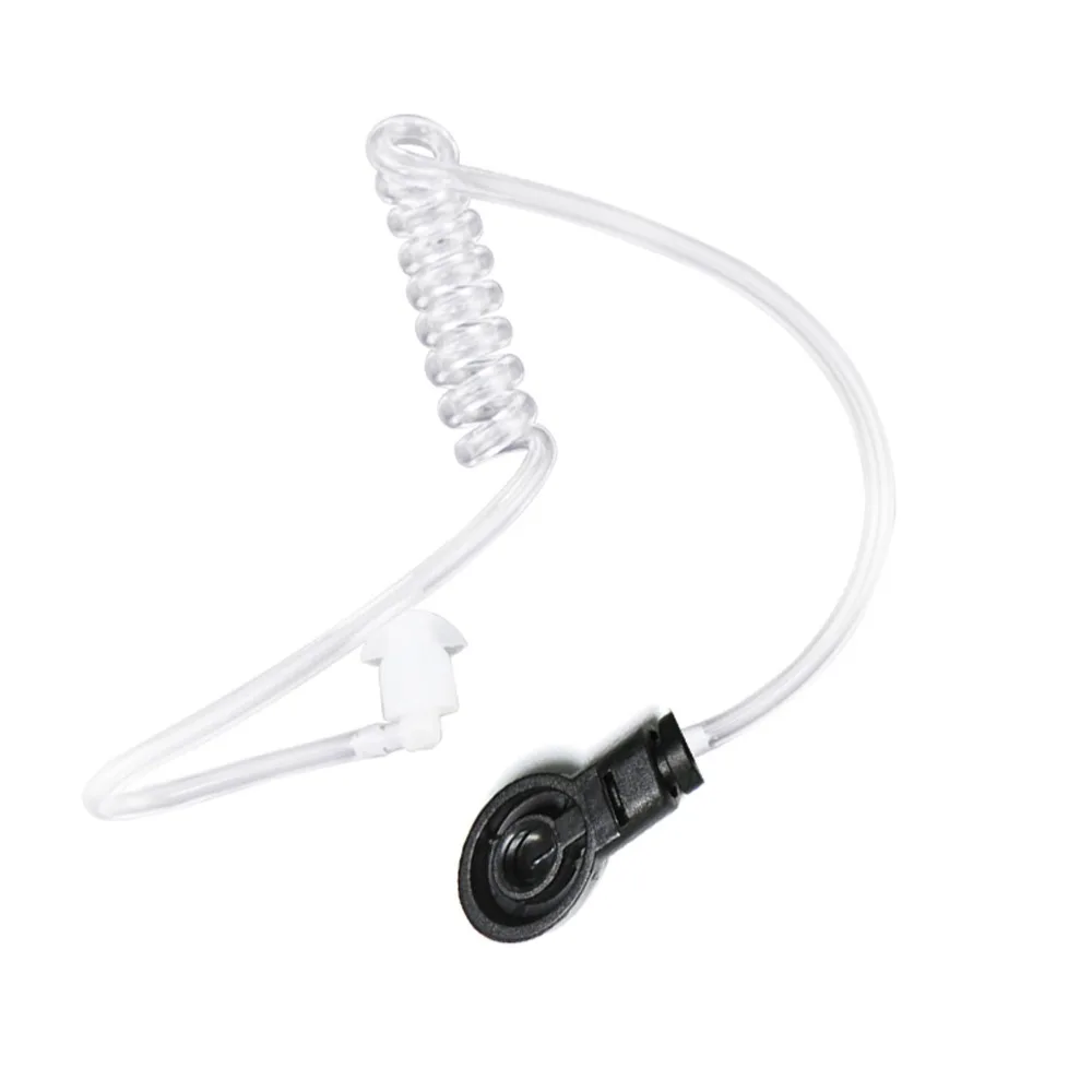 20PCSlot Detachable clear acoustic tube with earbuds end tips for two way radio acoustic tube earpiece replacement (2)