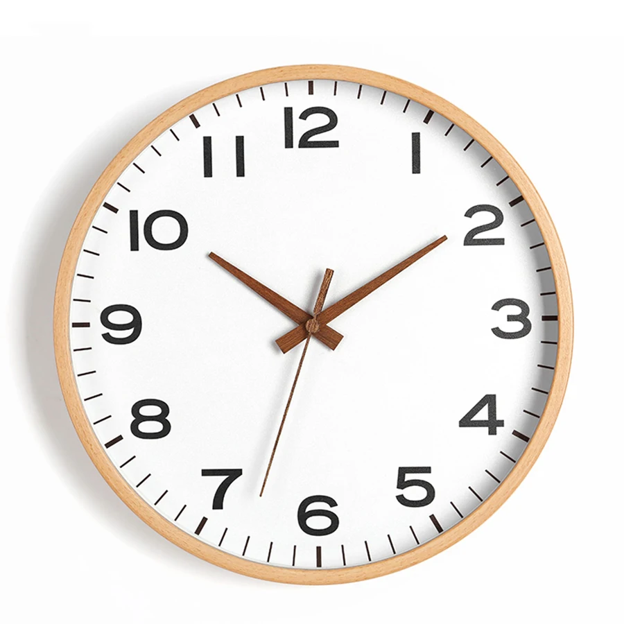

Wood Large Decorative Vintage Wall Clocks Home Decor European Living Room Nordic Japan Style Large Wall Clock for Living Room