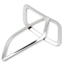 2* ABS Хром Передняя AC вентиляционное отверстие рамки Чехлы для Nissan Qashqai Dualis 2008 2009 2010 2011 2012 2013