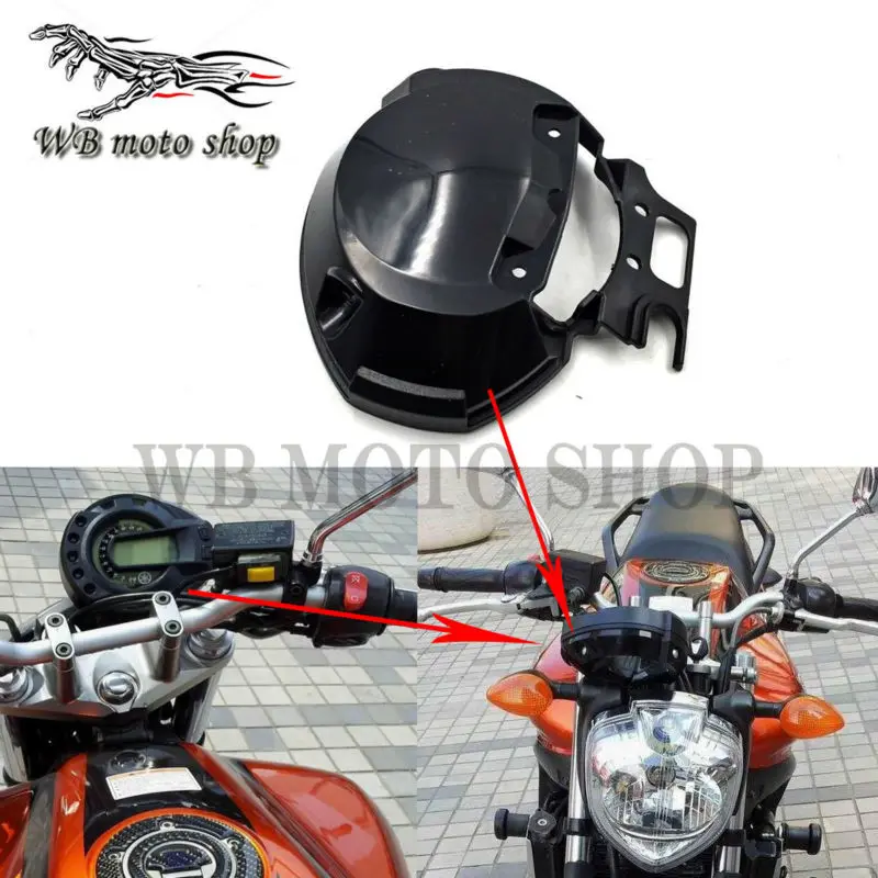 

Bottom Speed Tach Gauge Rear Back Cover Bracket Headlight For Yamaha FZ6 FZ6N 2004 2005 2006 Black New Instrument meter case