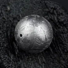 Натуральный гибеон Железный метеорит молдавит Свободные Круглые бусины розовое серебро 7 мм один шарик AAAAA