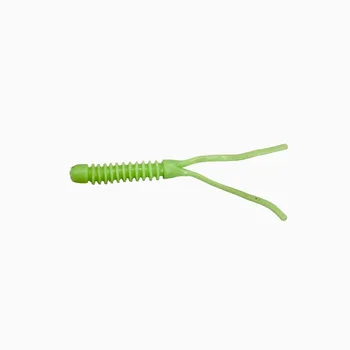 

BassLegend - Soft Plastic Fishing Mini Grubs Tiny Shining Worms Bass Pike Trout 50mm/0.4g 15 pcs