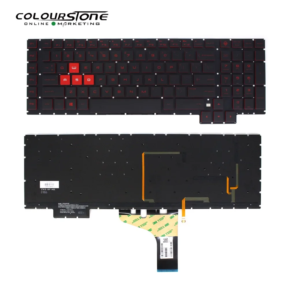 

17-AN US Laptop Keyboard For HP Omen 17-an00 17-an013tx 17-an014tx WIth Backlit Gaming US Standard notebook Keyboard