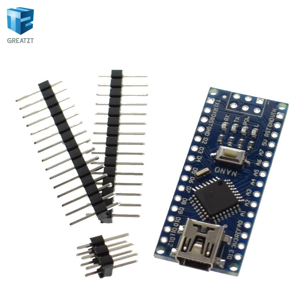 10 шт. NANO V3.0 ATMEGA328P с Загрузчиком Nano 3,0 контроллер совместимый nano CH340 USB драйвер 16 МГц с кабелем для Arduino