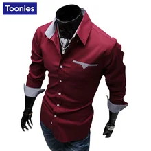 Business Casual Shirt Men Slim Camisa Masculina Thin Camisa Social Leisure Mens Clothing Male Shirt Long