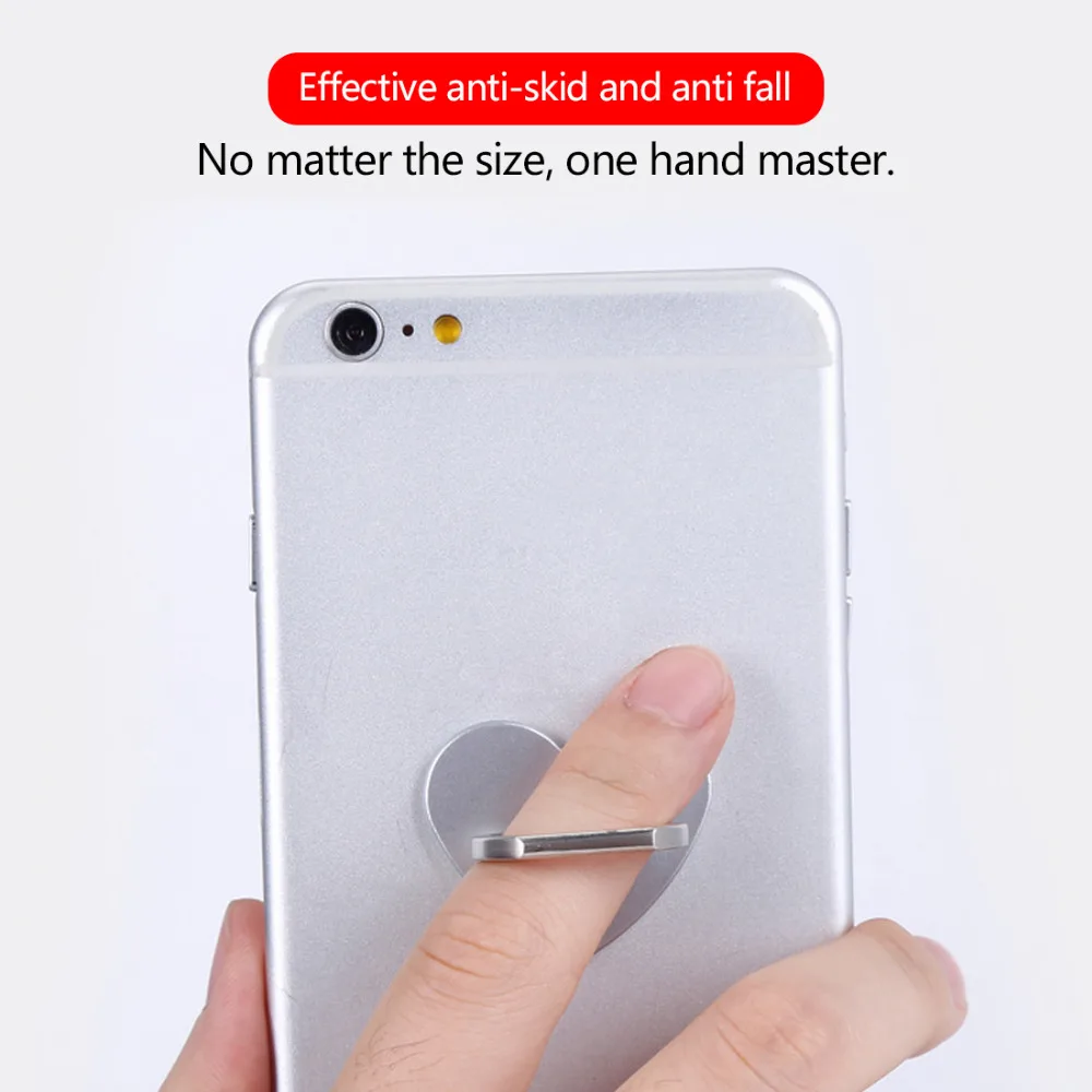 Etmakit 360 Degree Heart Shaped Mobile Phone Finger Ring Smartphone Stand Holder For iPhone 7 Samsung S8 MI5 all Smart Phones