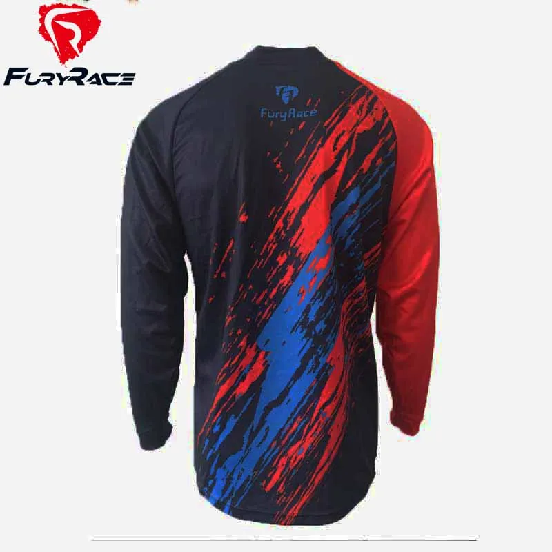 Бренд Fury Racing оригинал мужская майка MTB Джерси DH одежда для мотокросса футболка