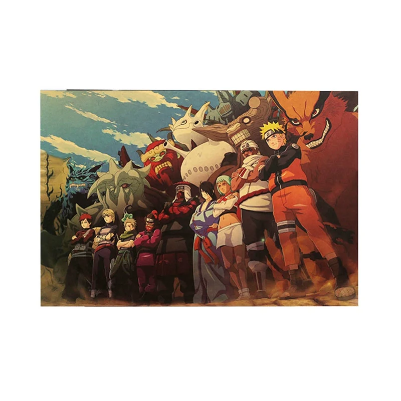 Наруто Shippuden Аниме игра плакат искусство из шелковой ткани с принтом 51x35 см Саске Настенная картина декор комнаты
