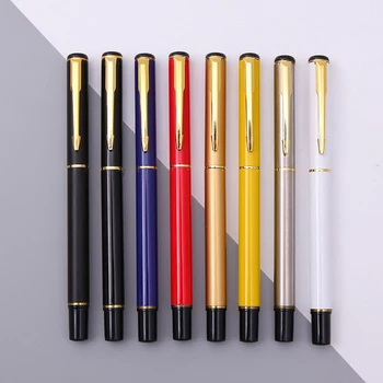 

Luxury Metal Rollerball High Quality Pen Business Contact Stainless Metal Ballpoint Pens for Business Gift for Office Supplies