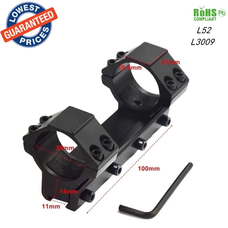 

1PC L52 30mm Scope Rings 11mm Dovetail Rail Mount Low Profile tactical hunting mounts Scope Mount fit for Rifle Scope Hunting