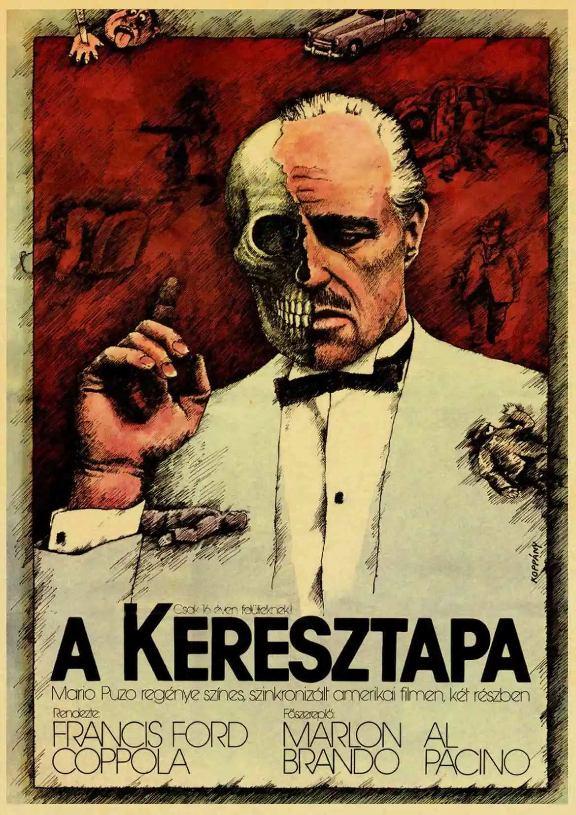 Крестный отец 1972 Marlon Brando Award class фильм Хорошее качество живопись ретропостер крафт-бумага для домашнего декора