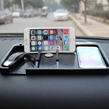 

Car Ornaments Non-Slip Mat PVC With Cell Phone Number Auto Anti-slip Pad Decoration Dashboard For Perfume Key 28.5X18.5X1.5CM