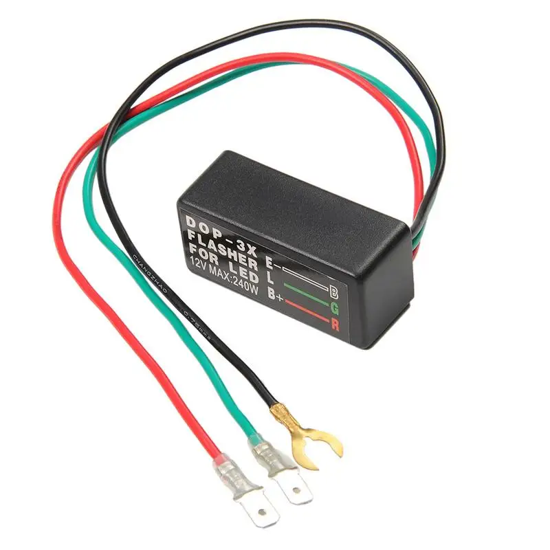 DC12V/24V Car Motorcycle LED Flash Relay DOP 3X Waterproof Splash proof