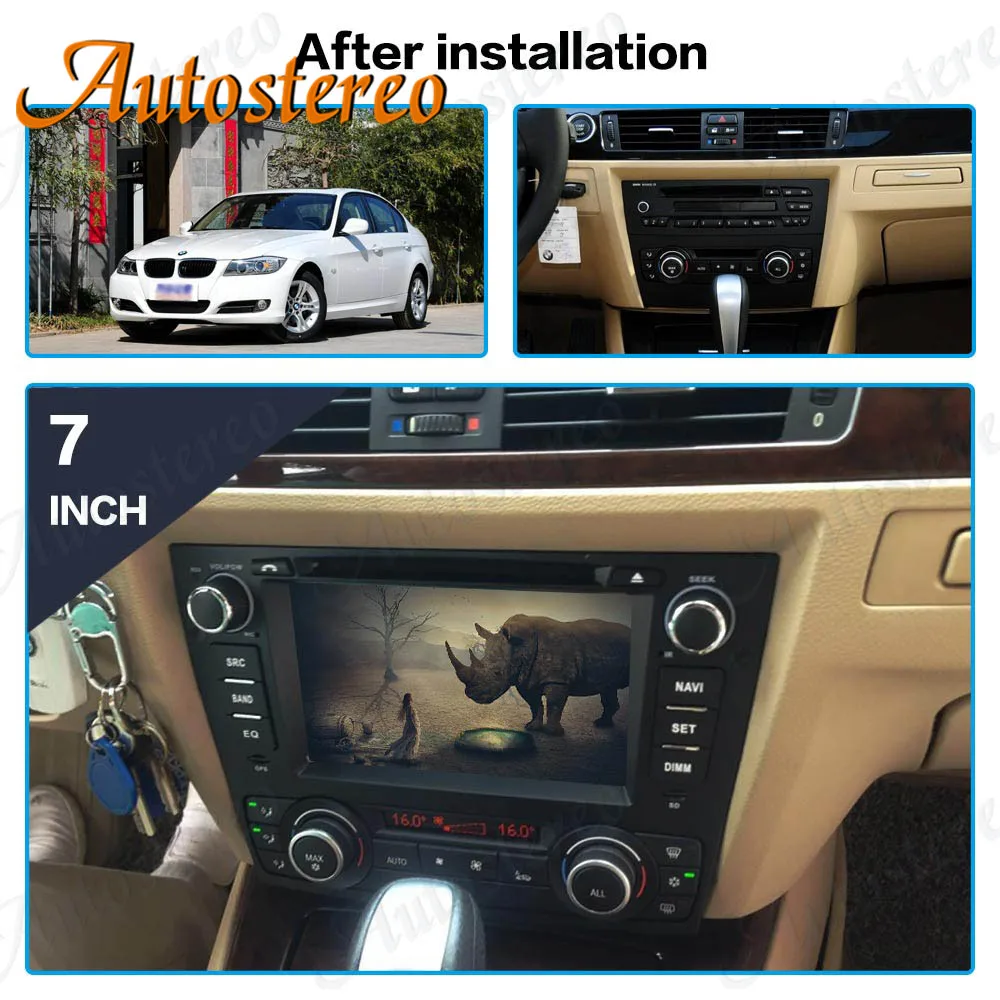 Flash Deal Double DIN Android 5.1.1 Quad Core Car GPS Navigation System DVD Player for BMW E90 E91 E91 Digital Touch Panel Car Multimedia 5