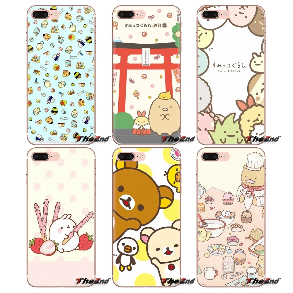 Silicone Phone Skin Case For Samsung Galaxy S3 S4 S5 Mini S6 S7 Edge S8 S9 S10 Plus Note 3 4 5 8 9 sumikko gurashi Art wallpaper |