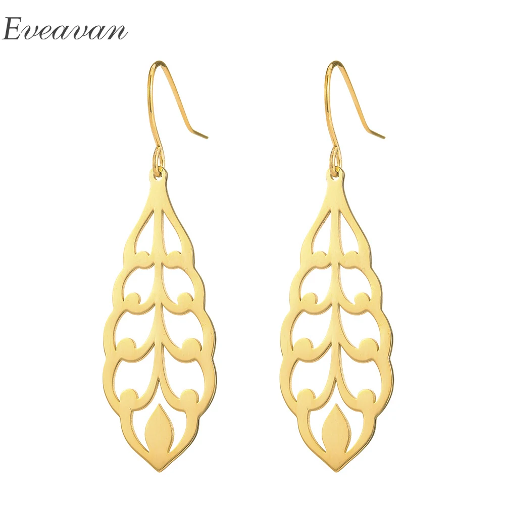 

EUEAVAN 10 Pairs Bohemian Fashion Drop Earrings Gold/Silver/Black Color Modern Geometric Statement Jewelry Gifts For Women