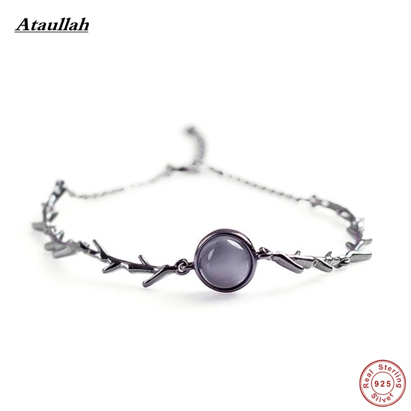 Ataullah Opal 925 Sterling Silver Vintage Bracelets for Women Retro Silver Bangles & Bracelets Fine Jewelry SSB011 Ataullah Opal 925 Sterling Silver Vintage Bracelets for Women Retro Silver Bangles & Bracelets Fine Jewelry SSB011