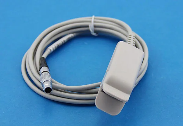 

Goldway 4000B Compatible SpO2 Sensor Adult Finger Clip, Lemo 5 Pins, 3m/9ft Direct Cable