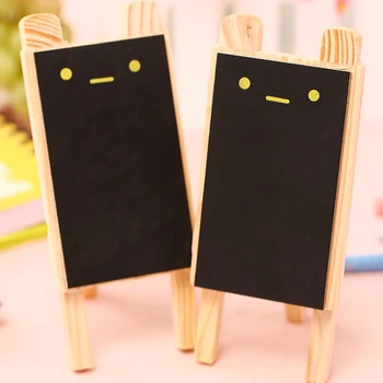 

8 pcs/Lot Small blackboard Mini pizarras Cute rabbit black board Wooden chalkboard zakka office accessories school supplies 6519