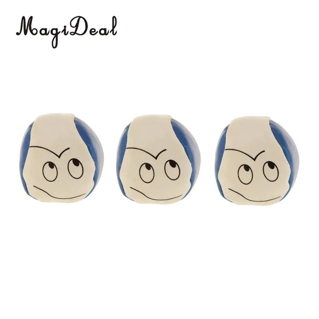 MagiDeal 3Pcs/Set PU Ball Confused Look Juggle Balls Magic Prop for School Party  Beginners Kids Adult Outdoor Sport Fun Toy 8