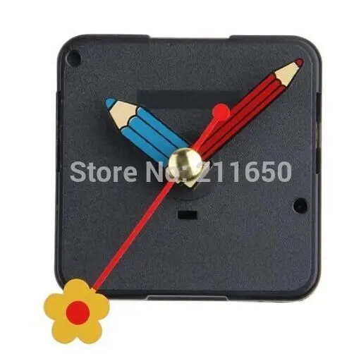 

10pcs/lot,2016 design New Quartz Silent Clock Movement Mechanism Flower Pen Hand DIY Repair Part Kit