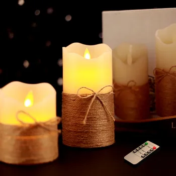 

LED Candle Light Tealight Battery Operated With Remote Control For Home Bars Hotel PartySet Of 3 Realistic Flickering Flameless
