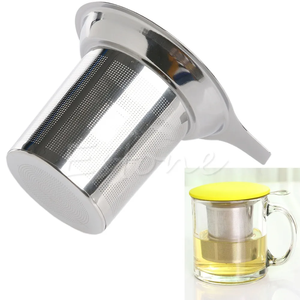 

Stainless Steel Mesh Tea Infuser Reusable Strainer Loose Tea Leaf Spice Filter-F1FB