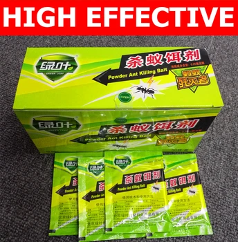

50PCS Strong clear ant bait yellow black white termites ants medicine anti fourmis effective kill nest ant Killer bait powder