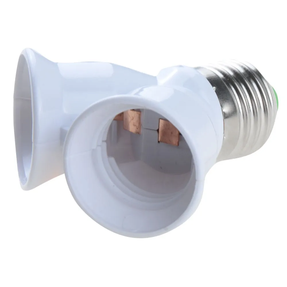 1 шт. E27 до 2xE27 1 до 2 Y форма светодиодный галогенный CFL лампа база светильник разделитель для ламп Сплит адаптер конвертер гнездо расширения VED65 P