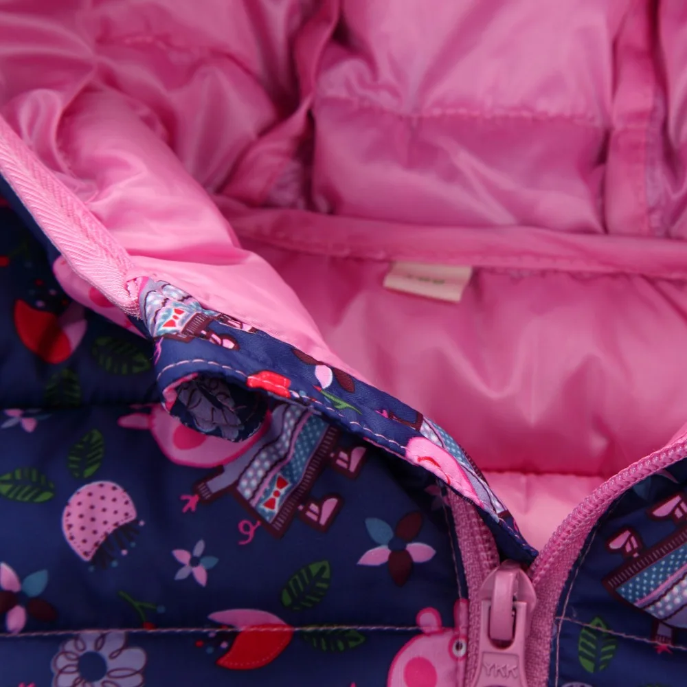 Girls Clothing Jackets 2017 New Brand Baby Girls Winter Coats Children's Warm Outerwear Windbreakers Down Parka Cute Pig 2-12Y (9)