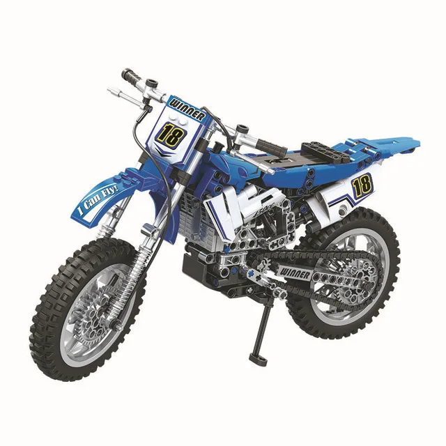

Technic Motorbike Cross Country Motorcycle building block Brick Model Bricks Intelligent Toys Compatible with Legoingly