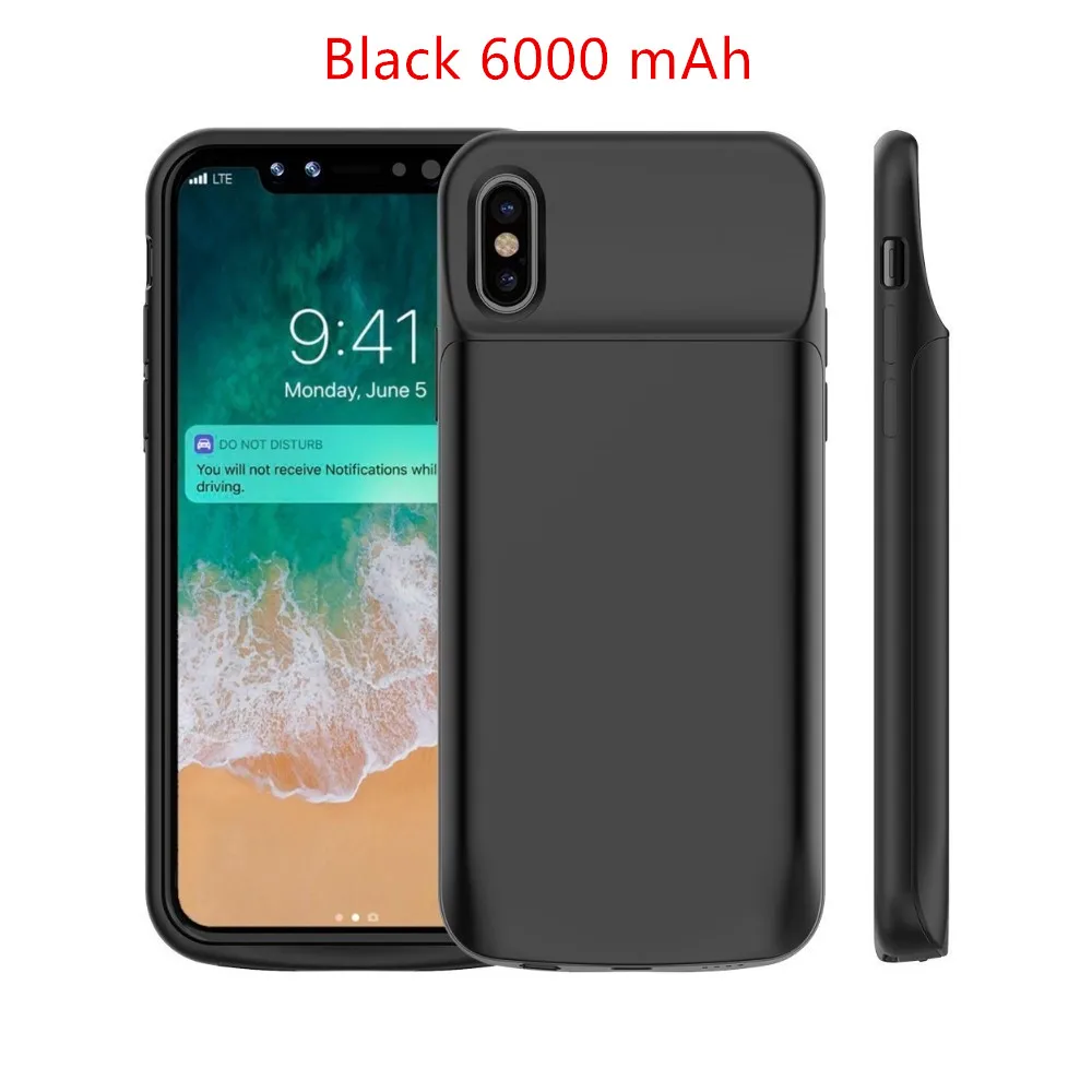 Портативный зарядный пакет для iphone X 3600mAh 6000mAh аккумулятор банк питания зарядное