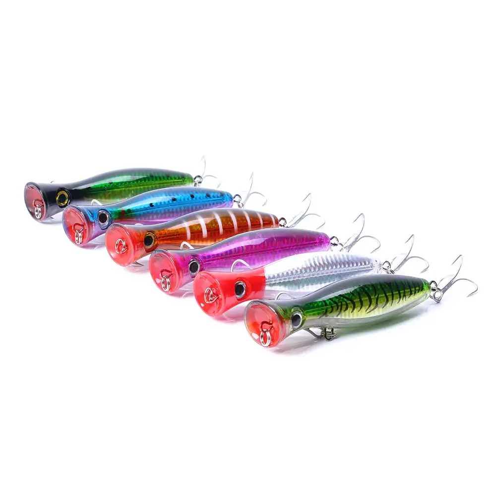 Isca de Pesca Hengjia Popper Biônico Baixo Pike Wobbler Pesca 1set 10 Pcs 3 Cheap Iscas artificiais