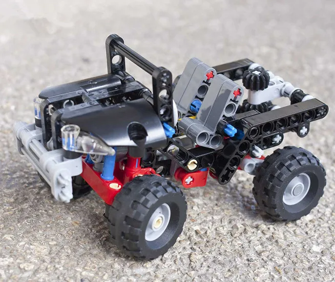 

Decool Technic 3342 Building Blocks Transport Jeep Vanguard SUV Racing Car Model Educational DIY Bricks Toys kid Compatible 8066