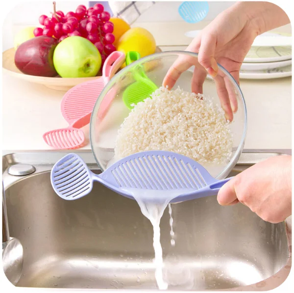 Pasta Strainer Drainer Pot Pan Colander Less Mess Draining Dishwasher